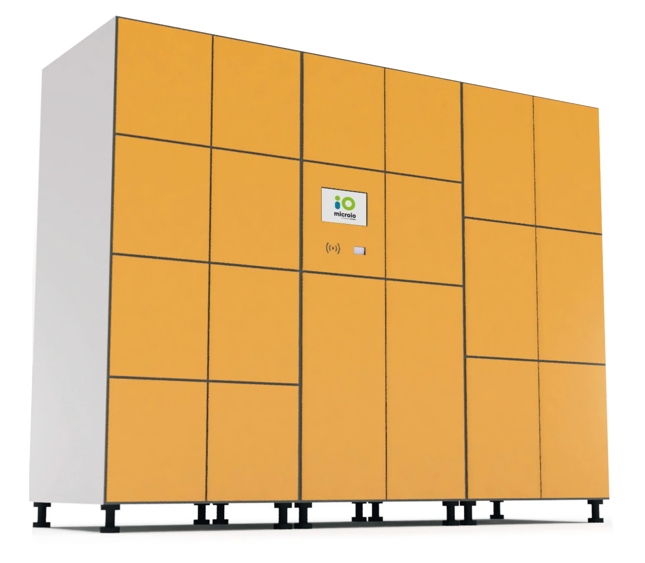 Box à colis, les casiers vestiaires connectés avec système de gestion centralisée vendu par Le Mobilier Stratifié.